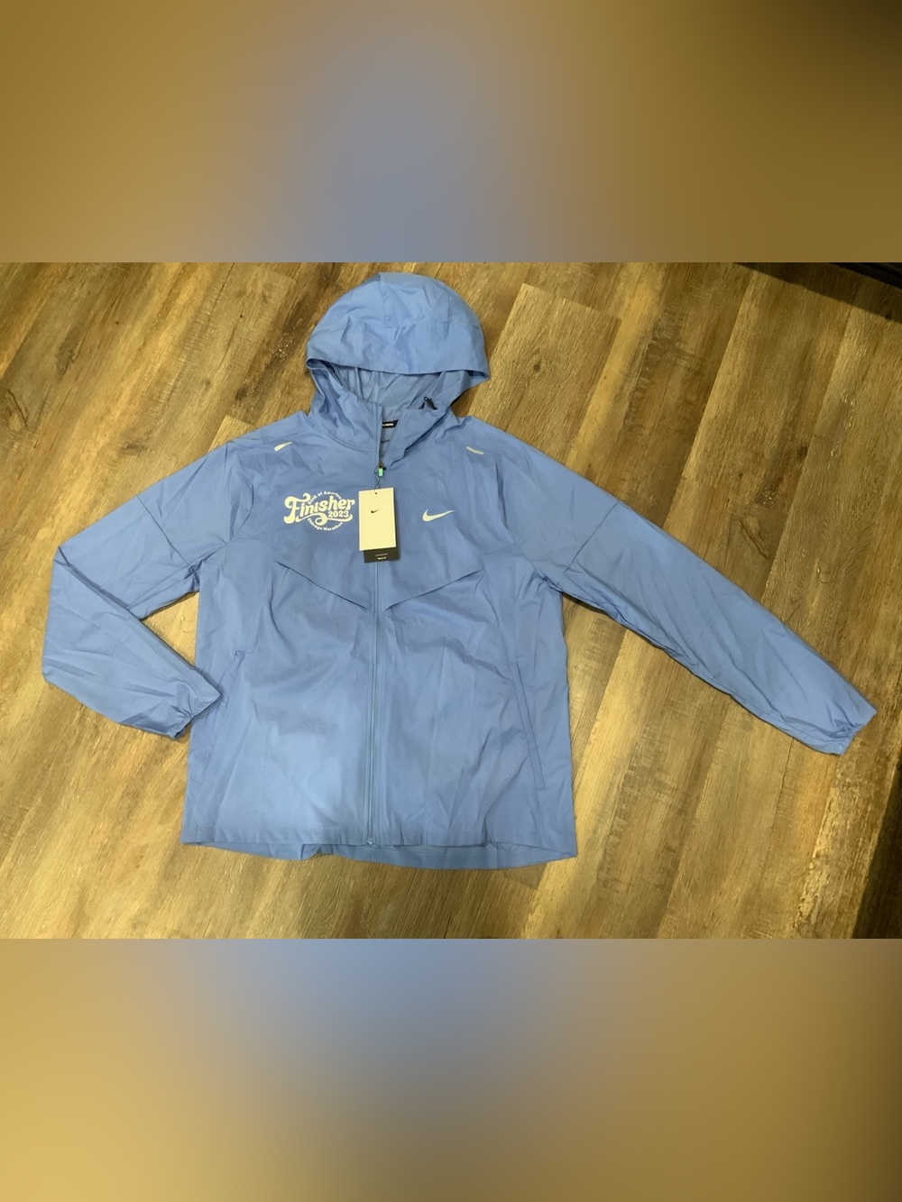 Nike 2023 Chicago Marathon Finisher Repel UV Windrunner Jacket FD2703-450 Sz L